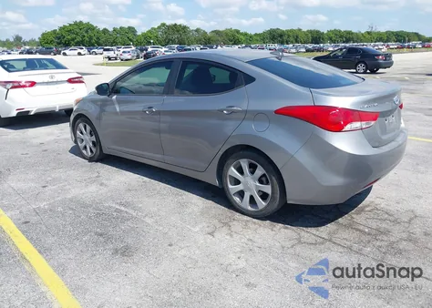2011 Hyundai Elantra Limited (Ulsan Plant) from USA, damaged, VIN KMHDH4AE6BU116113